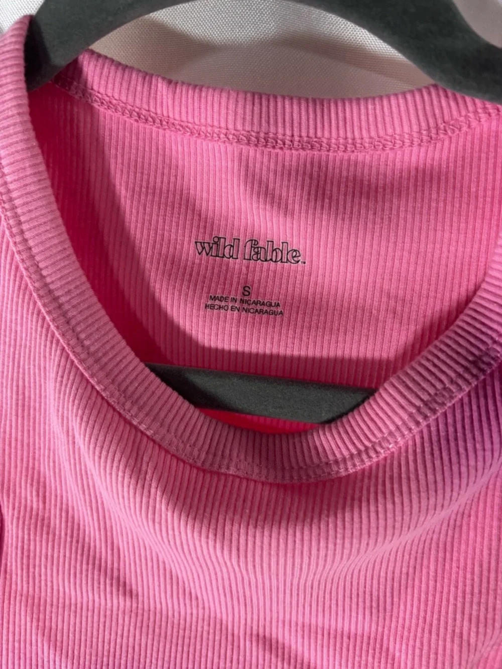 wild fable Pink Ribbed Tank‎ Top